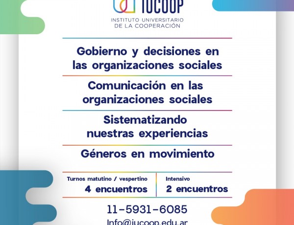 lanzan los cursos de iucoop 2019 cursos iucoop 2019